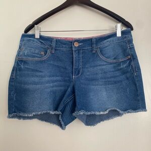 Faded Glory Light Blue Jean Shorts Size 8 with Stretch Lightweight and Comfy